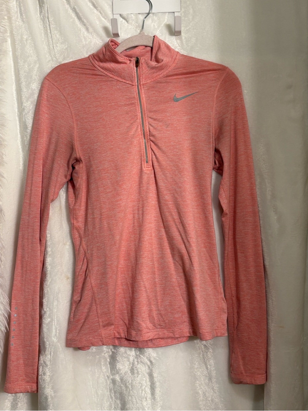 Nike Pink  Dri Fit Half-Zip Training Top